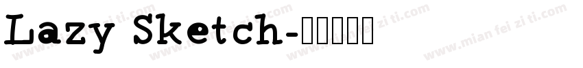 Lazy Sketch字体转换